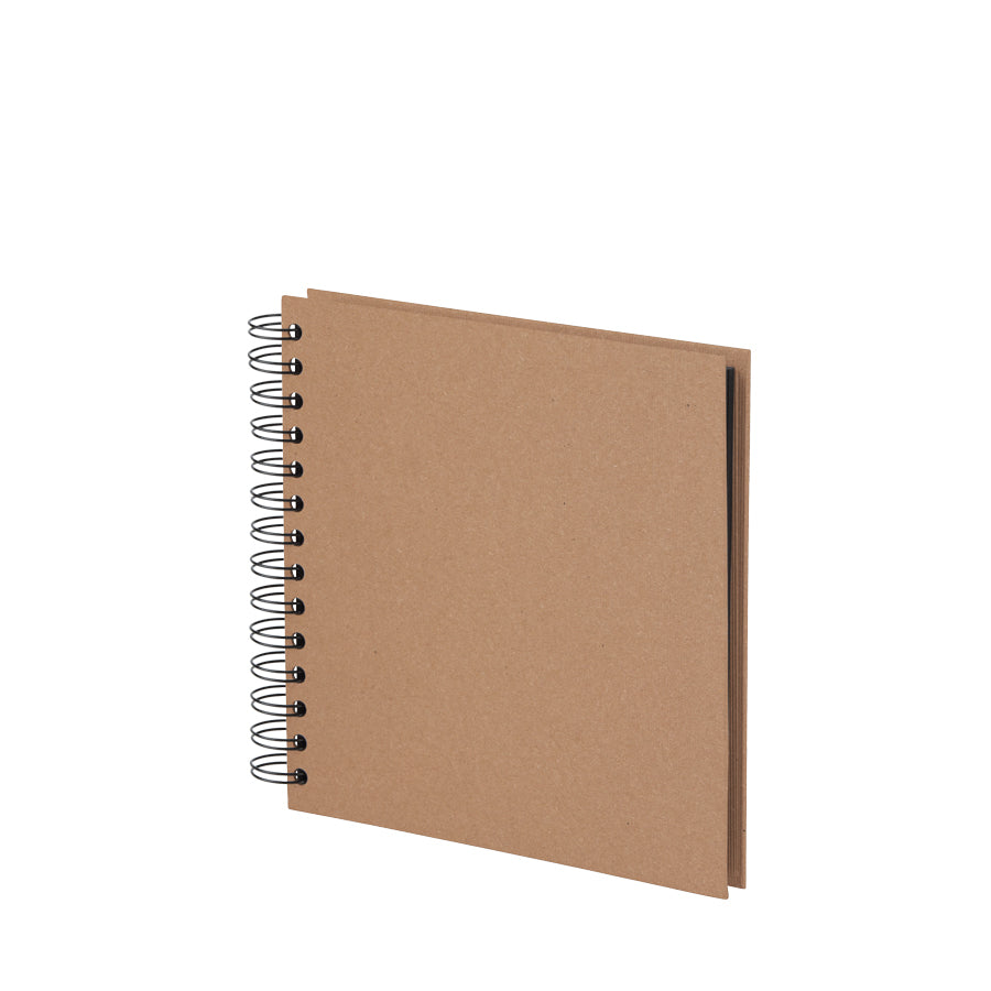 Rössler Fotobuch, Spiralbindung, 19,5 × 21 cm, Karton, Braun