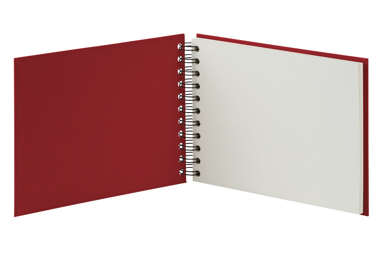 Rössler Fotobuch, Spiralbindung, Weiss, 19,5 × 14,5 cm, Rot