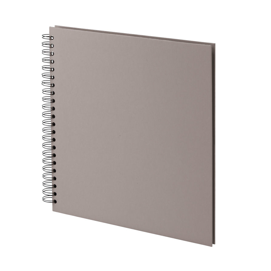 Rössler Fotobuch, Spiralbindung, Schwarz, 31,5 × 30 cm, Karton, Taupe
