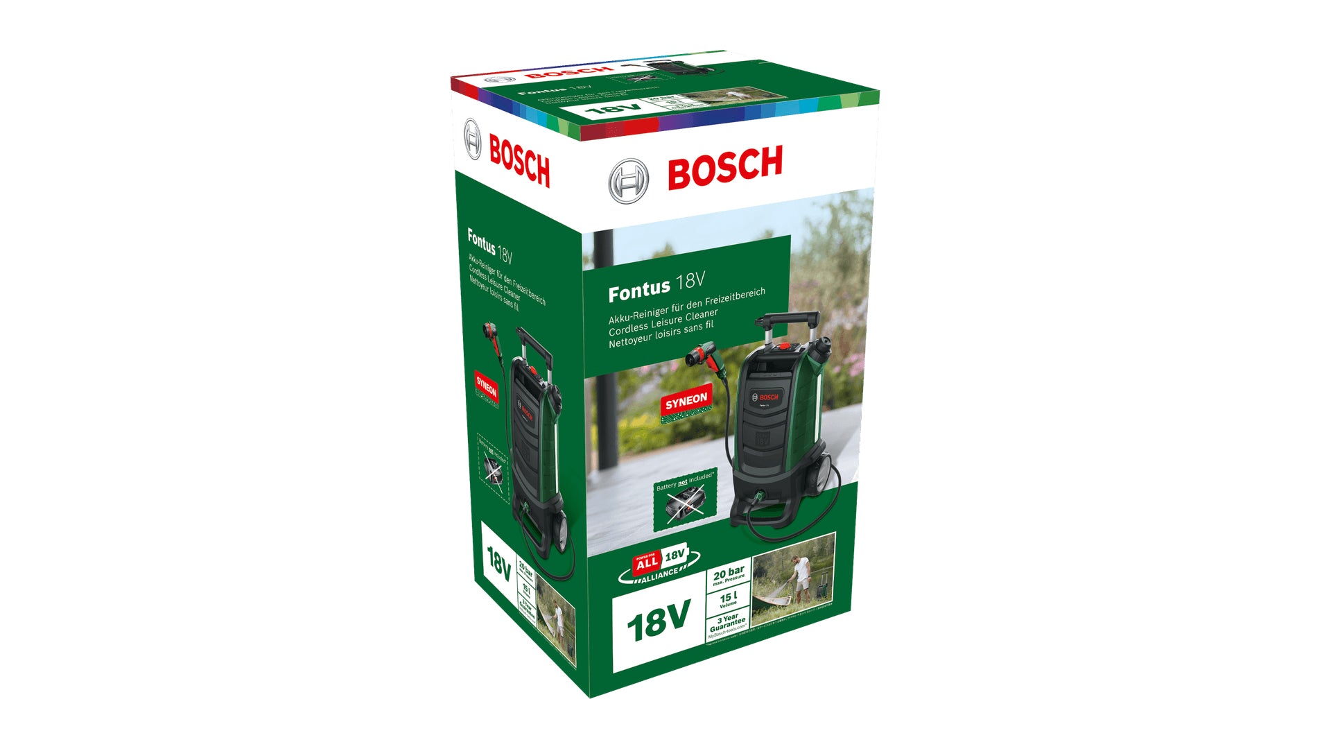Bosch Reinigungsgerät Fontus 18V – 15 l – Schwarz/Grün