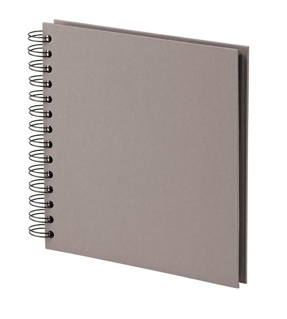 Rössler Fotobuch, Spiralbindung, 60 Seiten, Schwarz, 21 × 19,5 cm, Karton, Graubraun