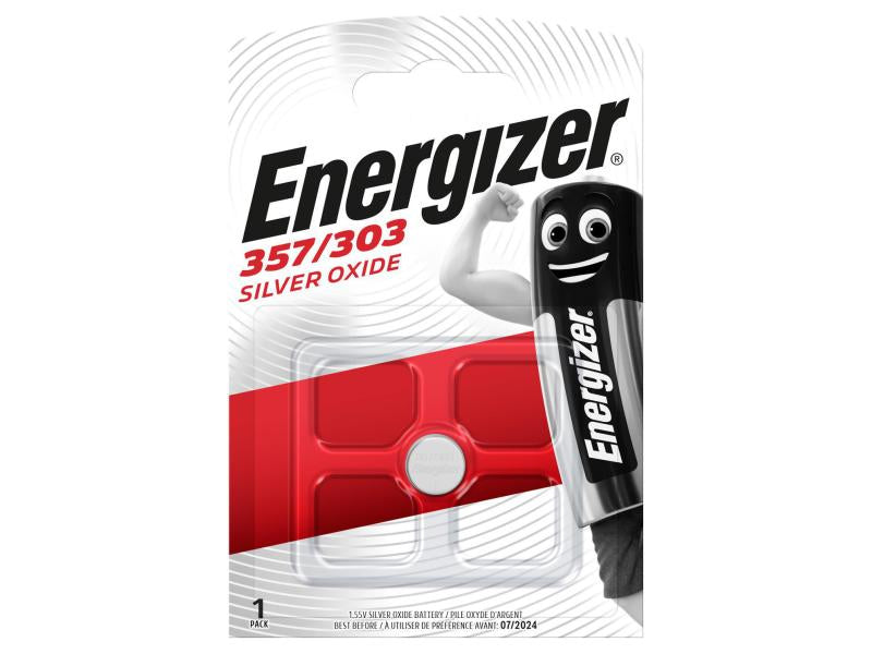 Energizer Knopfzelle SR44, Silberoxid, 1,55 V – 1 Stk.