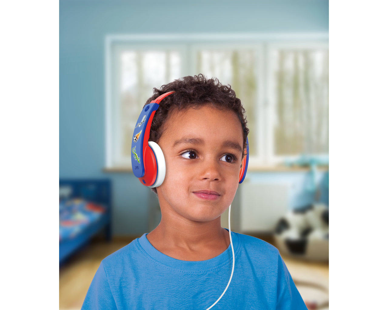 JVC HA-KD7-RN – On-Ear Kopfhörer – 3,5 mm Klinke, Lautstärkebegrenzung – Rot