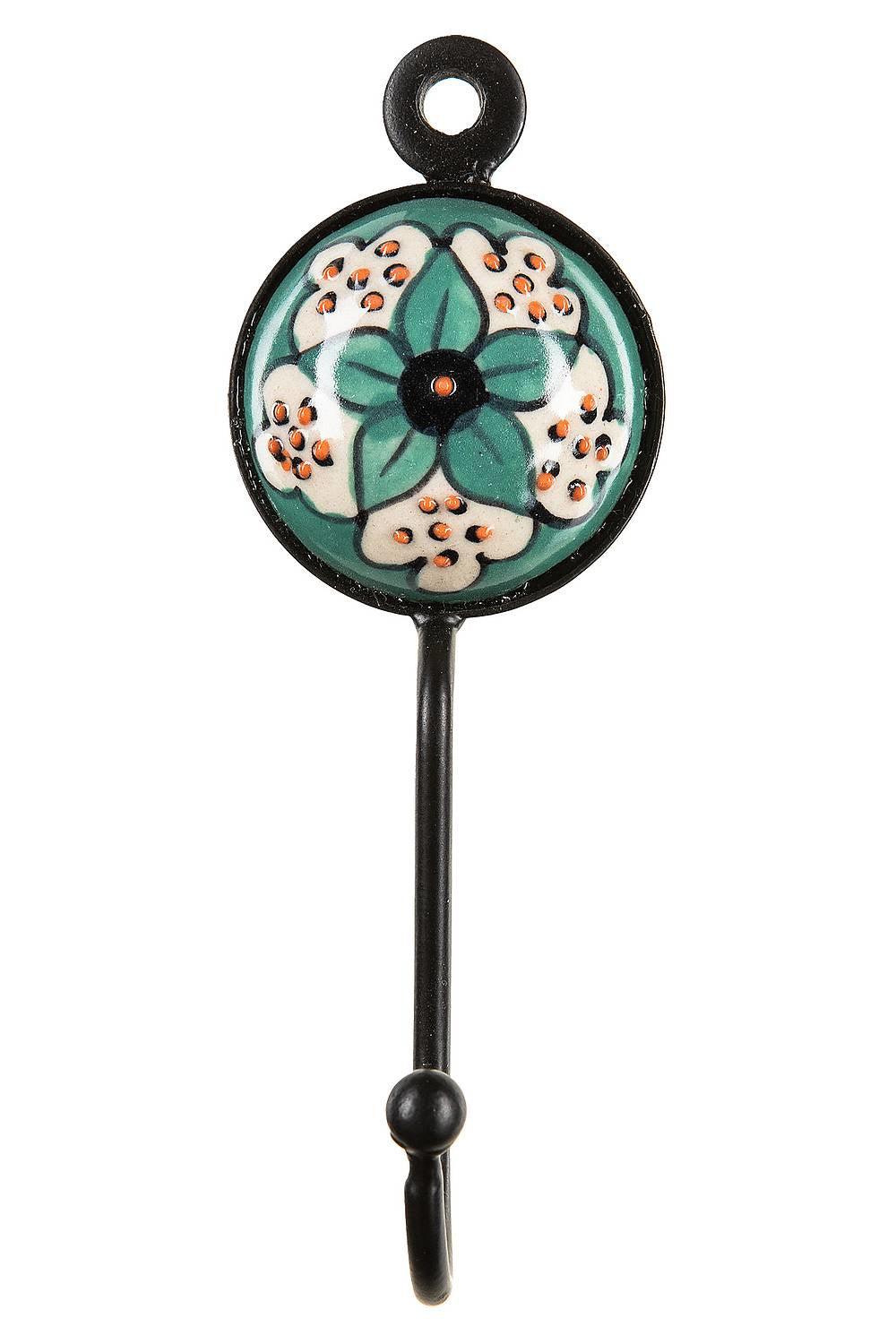 Tranquillo Haken – Keramik – türkis – Ø 45 × 130 mm