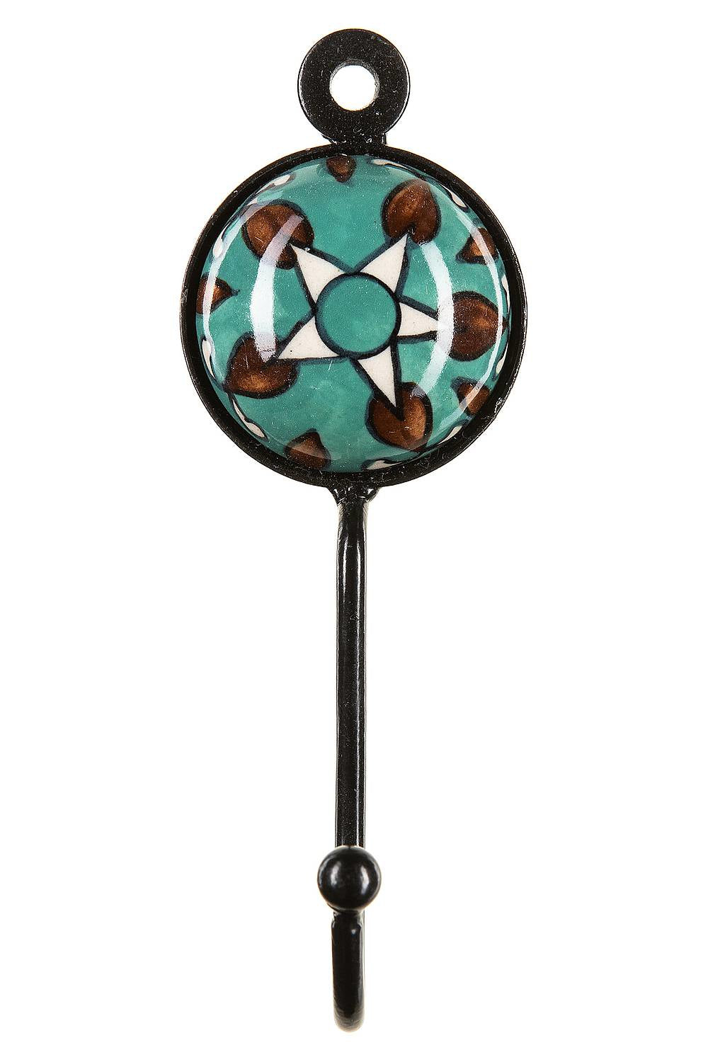 Tranquillo Haken – Keramik – türkis – Ø 45 × H 130 mm