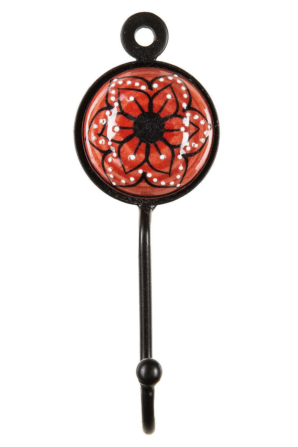 Tranquillo Haken – Keramik – rot – Ø 45 × H 130 mm