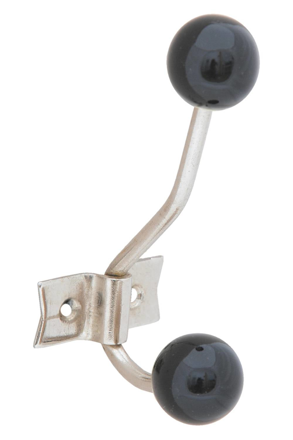Tranquillo Haken – Keramik/Metall – Schwarz – 50 × 100 mm