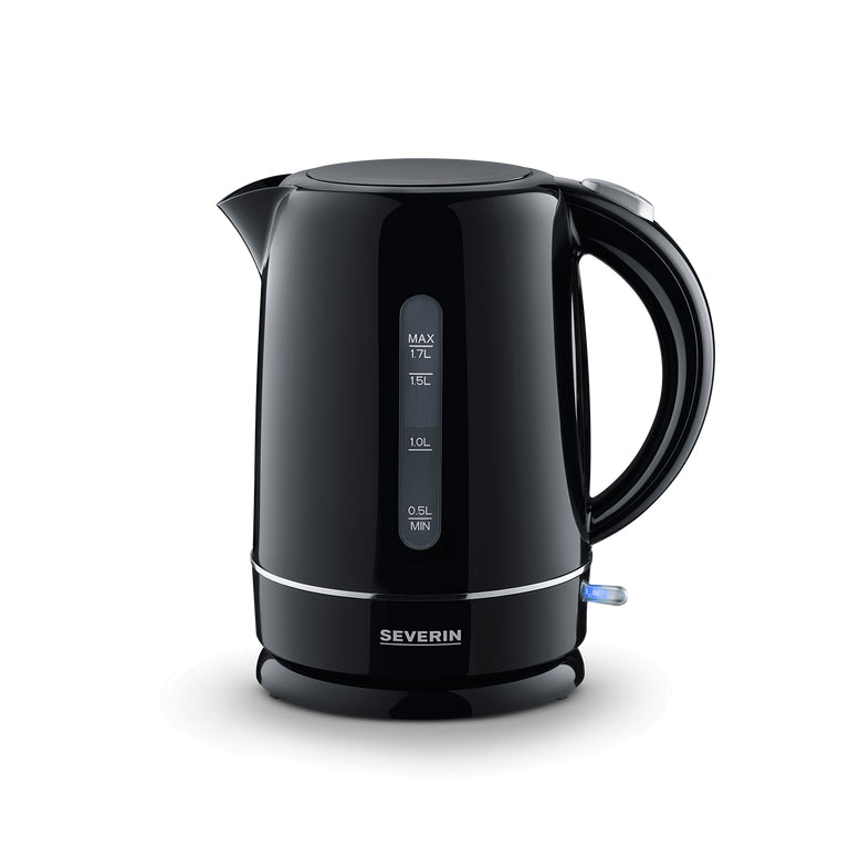 Severin Wasserkocher – 1,7 l, Kunststoff, Schwarz, WK4322