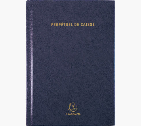 Exacompta Perpetual Caisse – Tagesagenda ohne Jahr, 1 Tag/1 Seite, A5, Softcover, Französisch, Mehrfarbig