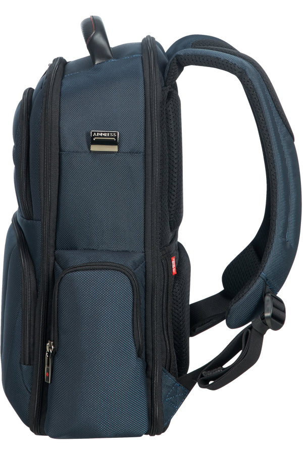 Samsonite Pro-DLX 5 3V Notebook-Rucksack – 20 l, RFID-Fach, Aufsteckfunktion, Nylon, Blau