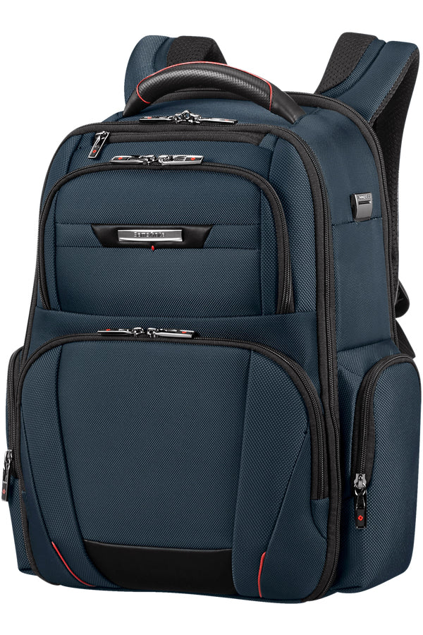 Samsonite Pro-DLX 5 3V Notebook-Rucksack – 20 l, RFID-Fach, Aufsteckfunktion, Nylon, Blau