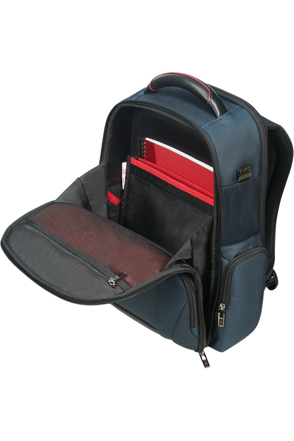 Samsonite Pro-DLX 5 3V Notebook-Rucksack – 20 l, RFID-Fach, Aufsteckfunktion, Nylon, Blau