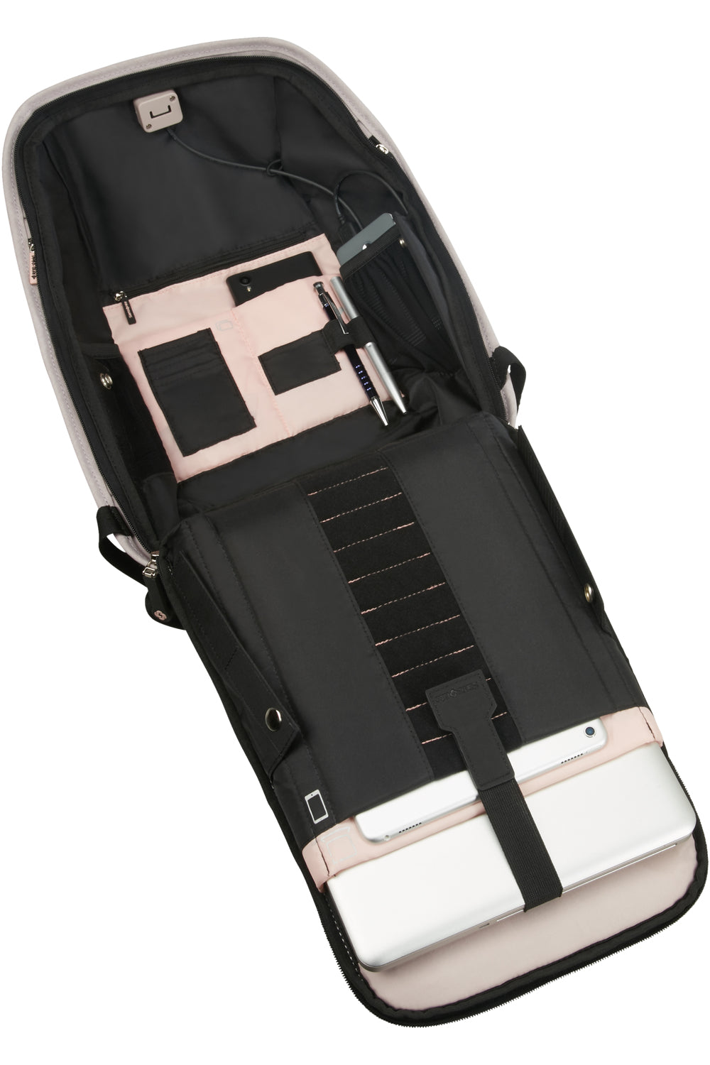 Samsonite Securipak S – Notebook-Rucksack – für 14,1" Notebook, 10 l, Kunststoff, Grau