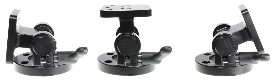 Brodit POS-Halterung, Schraubbefestigung, 180° kippbar, Horizontal/Vertikal, Schwarz