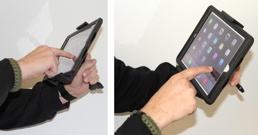 Brodit Tablet-Tischhalterung – für Tablet/UMPC – Schraubbefestigung, stossfest – Schwarz