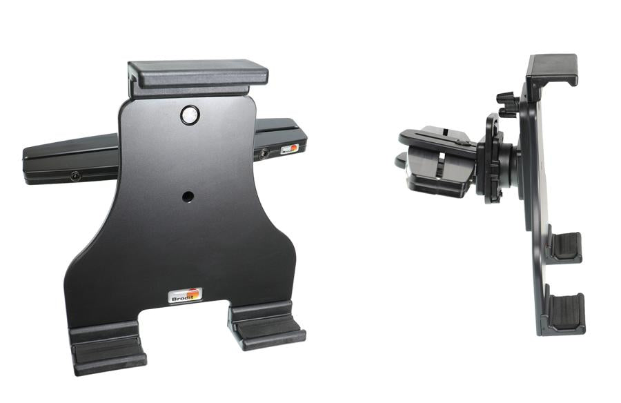 Brodit Fahrzeug-Dock für Navigator, Tablet/UMPC – schwenkbar, Neigung 0–17° – Schwarz