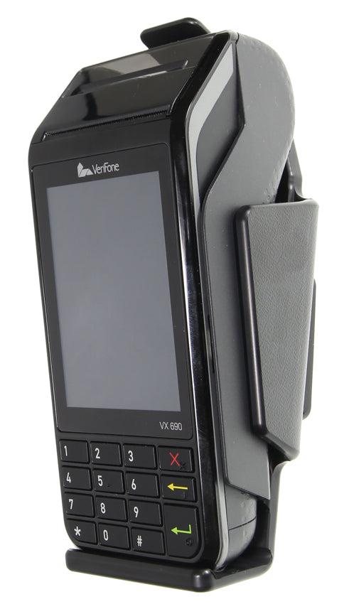 Brodit Payment-Halterung, Schraubbefestigung, neigbar, für VeriFone VX 690, Schwarz