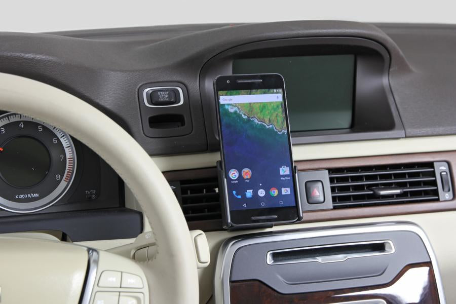Brodit Auto-Halterung (passiv) – neigbar, drehbar – Schraubbefestigung, für Nexus 6P – Schwarz