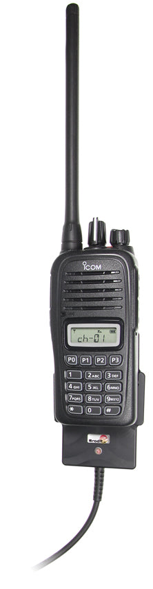 Brodit Aktive Halterung mit Zigarettenanzünder-Ladegerät, für ICOM IC-F1000, IC-F1000S, IC-F1000T u. a.