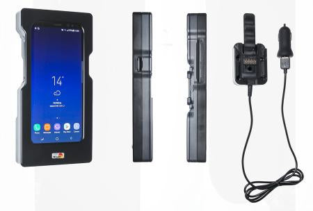 Brodit Tough Sleeve Kfz-Ladehalterung – Schraubbefestigung, Zigarettenanzünder – für Samsung Galaxy S8 – Schwarz