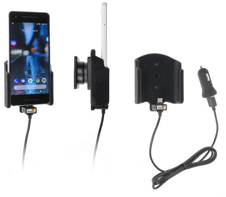Brodit 721014 Kfz-Ladehalterung – Schraubbefestigung – für Google Pixel 2 – Schwarz