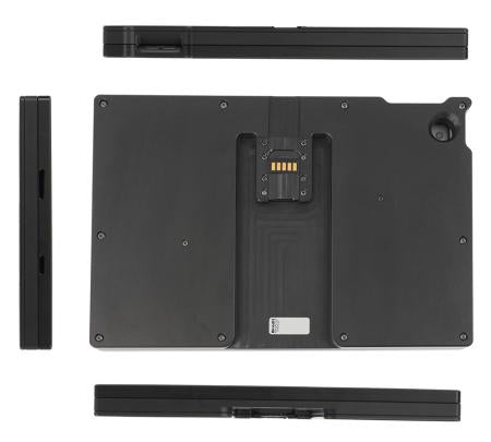 Brodit Fahrzeug-Dock für iPad 10,2" (7.–9. Gen.) – Eingebautes Ladegerät, 12/24 V – Schwarz