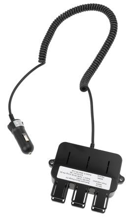 Brodit Auto-Ladegerät – 3× USB-A, 0,75 m Kabel – für Zigarettenanzünder (12 V)
