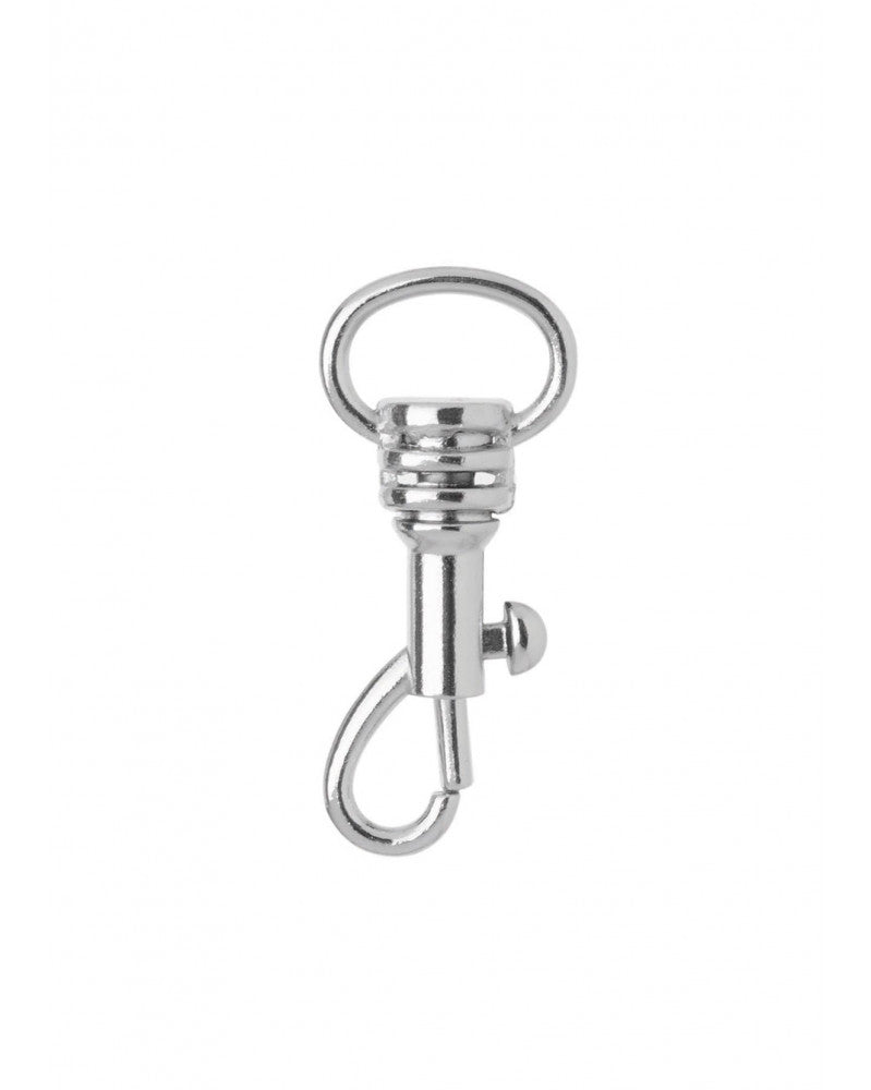 GLOREX Anhänger mit Karabiner, 34 mm, Aluminium, Silber