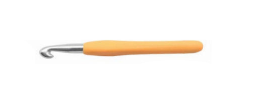 GLOREX Nr. 10 Häkelnadel Gelb – 13,5 cm, Aluminium/Kunststoff