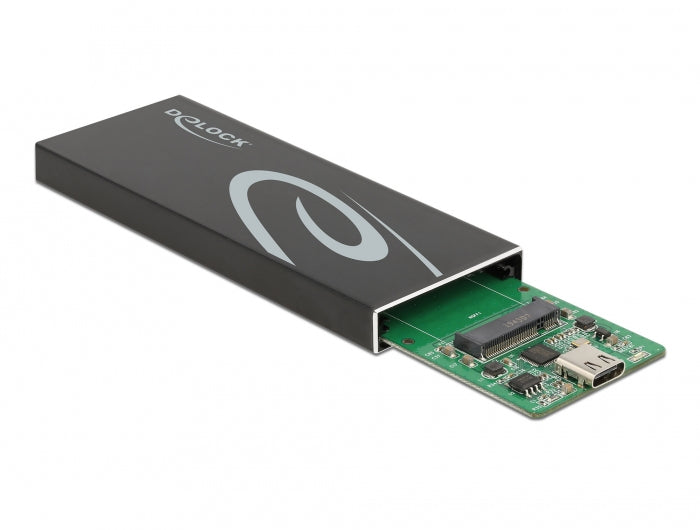 DeLOCK M.2 SATA zu USB 3.2 Gen2 Gehäuse – 1-Bay SSD-Gehäuse – für M.2 SATA (SATA III)