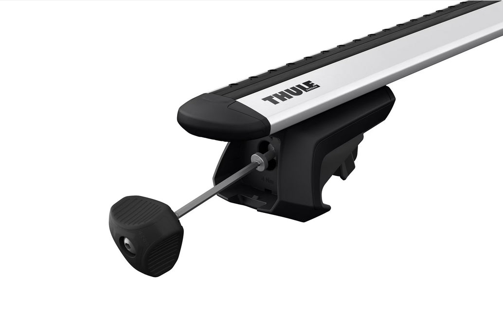 Thule Fussatz – abschliessbar – für WingBar Evo/WingBar/WingBar Edge und andere – bis 100 kg – schwarz – 4 Stk.