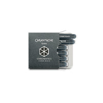 Caran d-Ache Caran d'Ache Tintenpatronen Chromatics – schwarz, dokumentenecht, geruchsarm, 6 Stk.