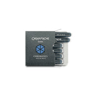 Caran d-Ache Caran d'Ache Tintenpatronen Chromatics – blau, geruchsarm, 6 Stk.