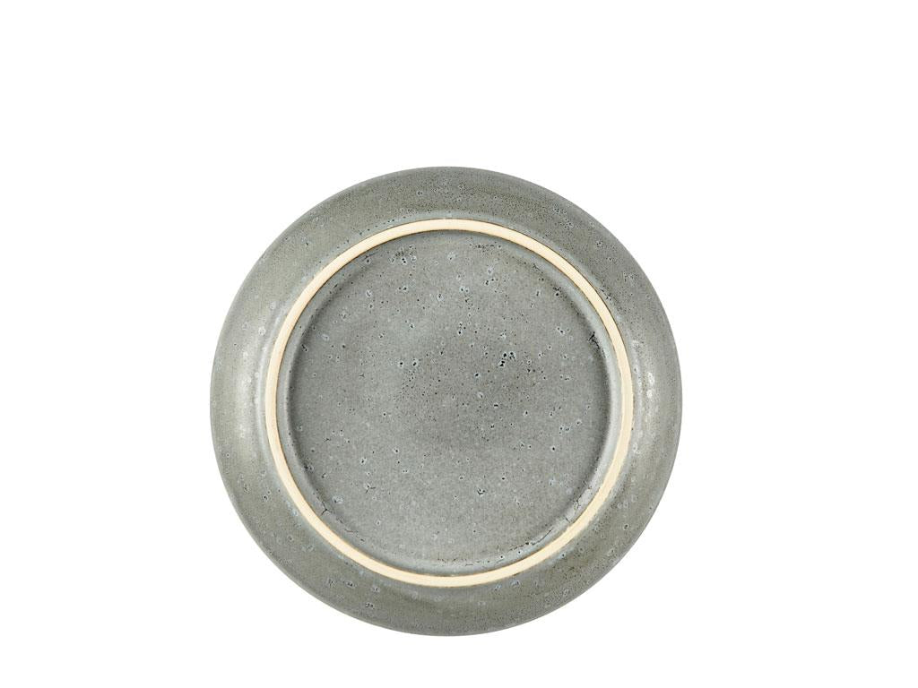 BITZ Speiseteller – 6er Set, Ø 17 cm, Steinzeug, Grau/Creme, spülmaschinenfest, mikrowellenfest