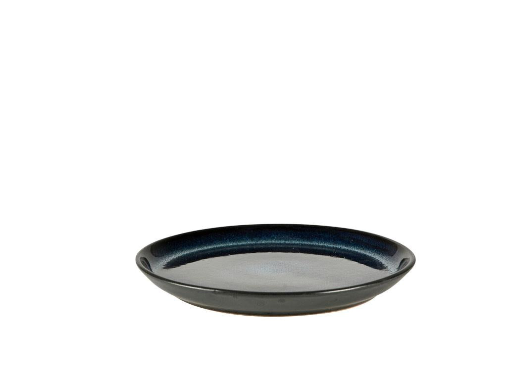 BITZ Frühstücks- & Dessertteller – 6er Set, Ø 17 cm, Steinzeug, Schwarz, spülmaschinenfest
