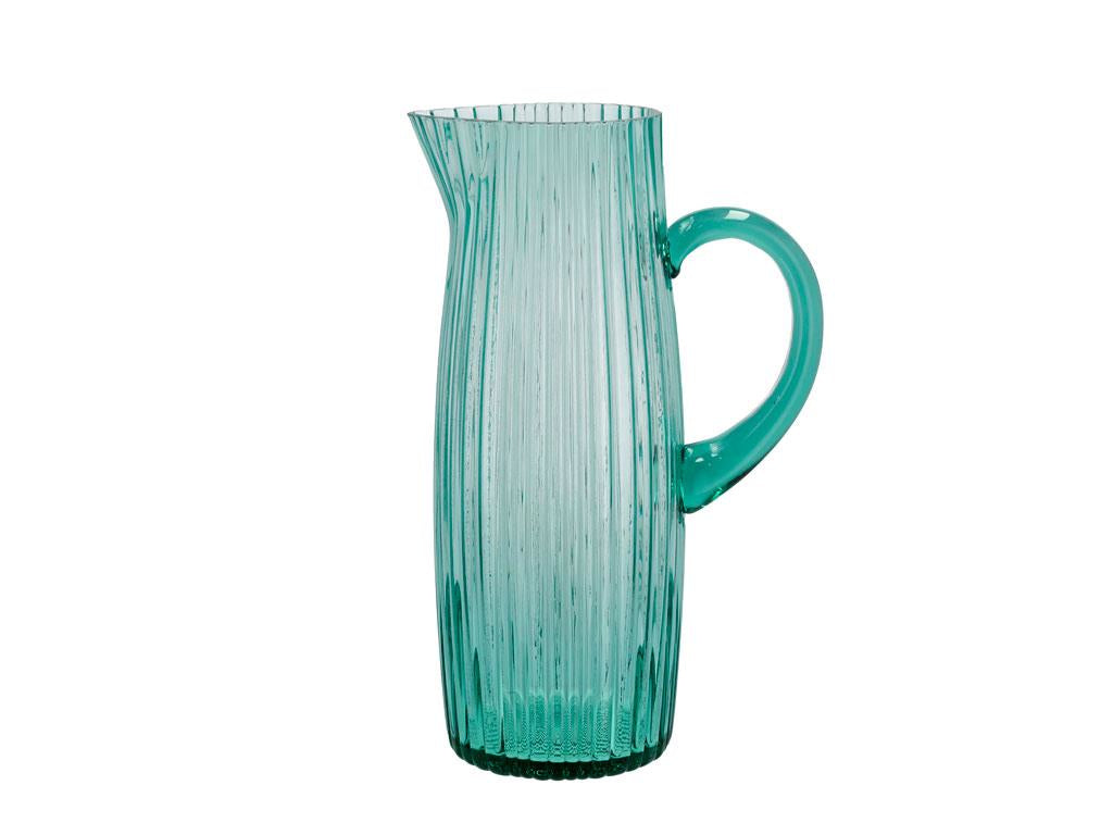 BITZ Krug Kusintha – 1,2 l, Ø 9,6 cm, Glas, Grün, spülmaschinenfest, mikrowellengeeignet