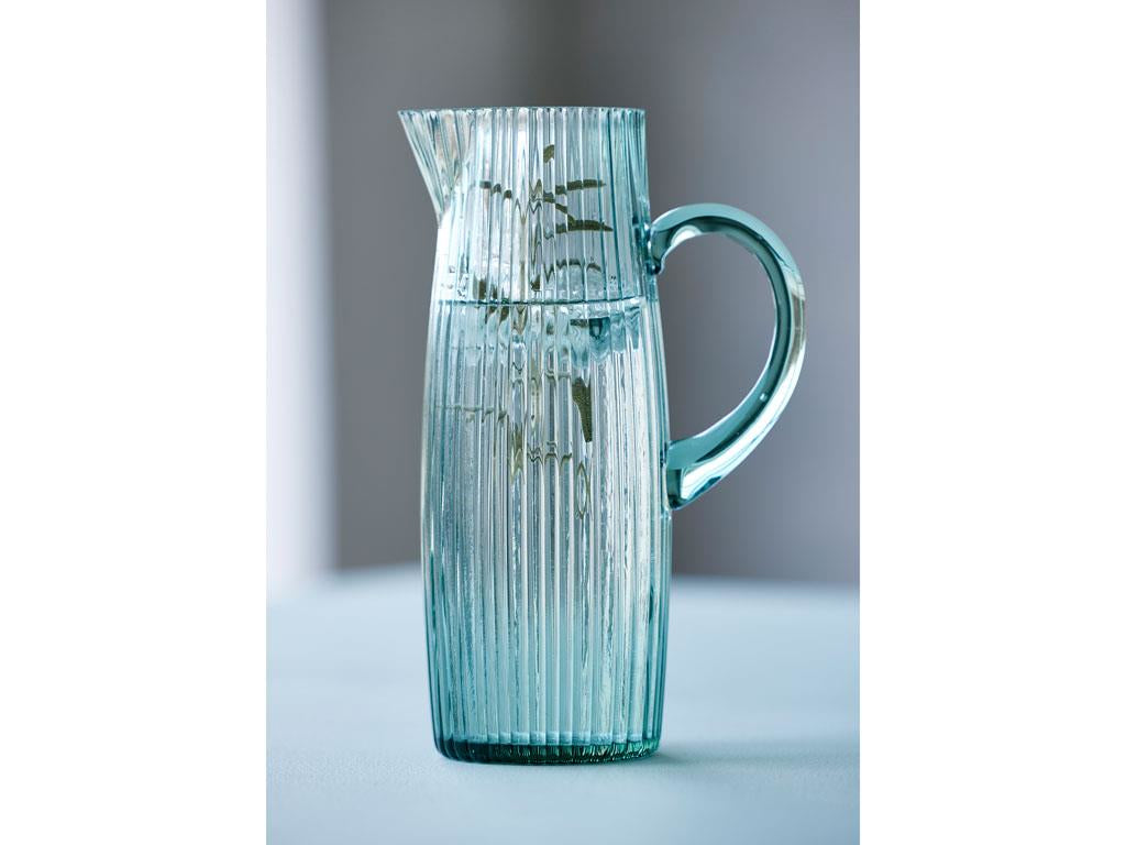 BITZ Krug Kusintha – 1,2 l, Ø 9,6 cm, Glas, Grün, spülmaschinenfest, mikrowellengeeignet
