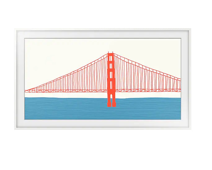 Samsung VG-SCFA50WTBXC Rahmen – Kunststoff – für The Frame LS03A (2021) und LS03B (2022–23) 50" – Weiss