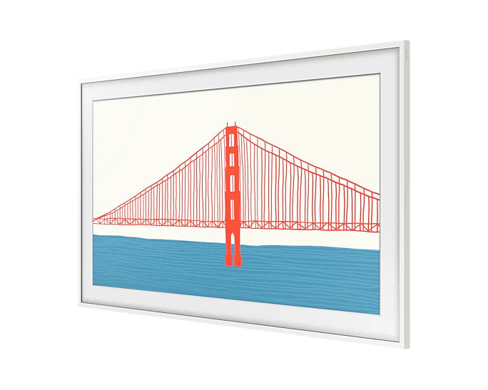 Samsung VG-SCFA50WTBXC Rahmen – Kunststoff – für The Frame LS03A (2021) und LS03B (2022–23) 50" – Weiss
