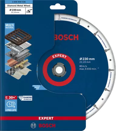 Bosch Trennscheibe, EXPERT Diamond, 230 mm × 22 mm, blau