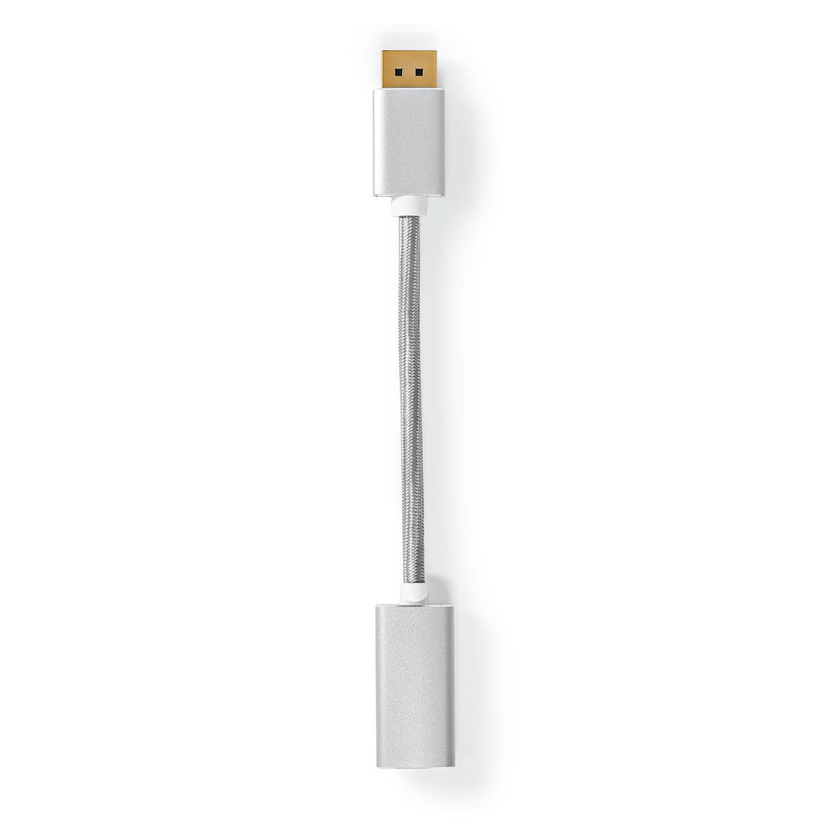 Nedis DisplayPort zu DVI-D Adapter – 1920 × 1080 @ 60 Hz, DisplayPort 1.2, 0,2 m, passiv, silber