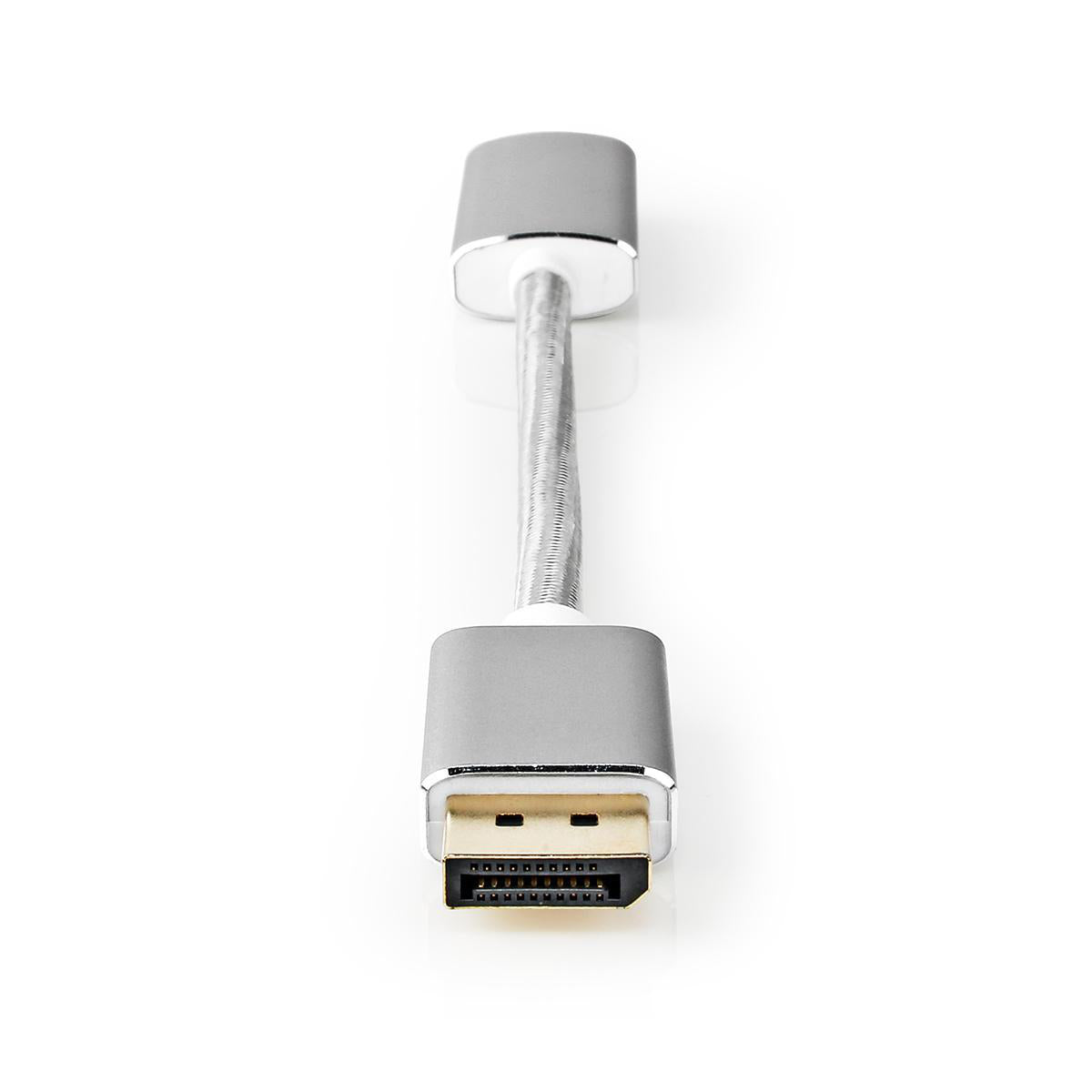 Nedis DisplayPort zu DVI-D Adapter – 1920 × 1080 @ 60 Hz, DisplayPort 1.2, 0,2 m, passiv, silber