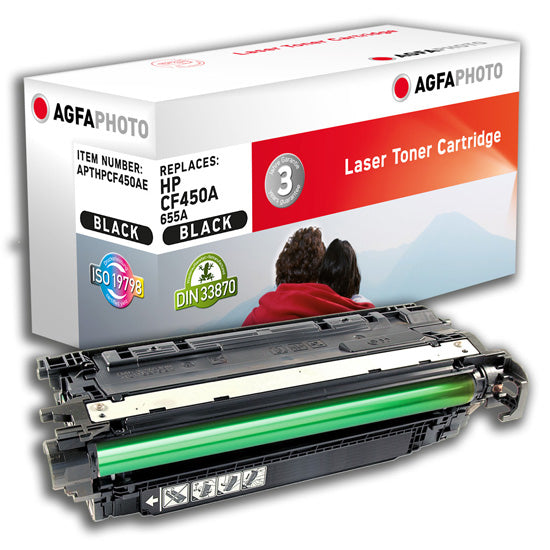 AgfaPhoto Toner CF450A/655A – schwarz, 12500 Seiten