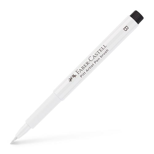 Faber-Castell Pitt Artist Pen Brush Permanentmarker – Pinselspitze 2,5 mm – Weiss
