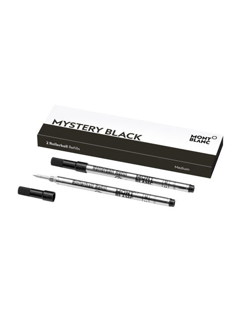 Montblanc Rollerball-Mine für Meisterstück Classique – schwarz, M, geruchsarm, 2 Stk.