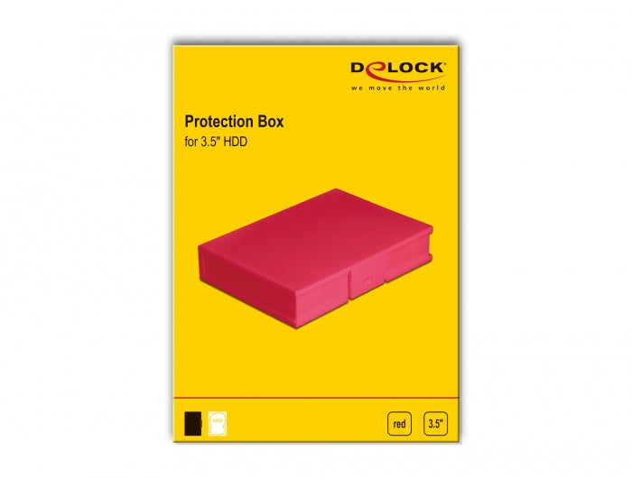 DeLOCK HDD-Koffer/Box – 1× HDD 3,5", 112 × 162 × 31 mm