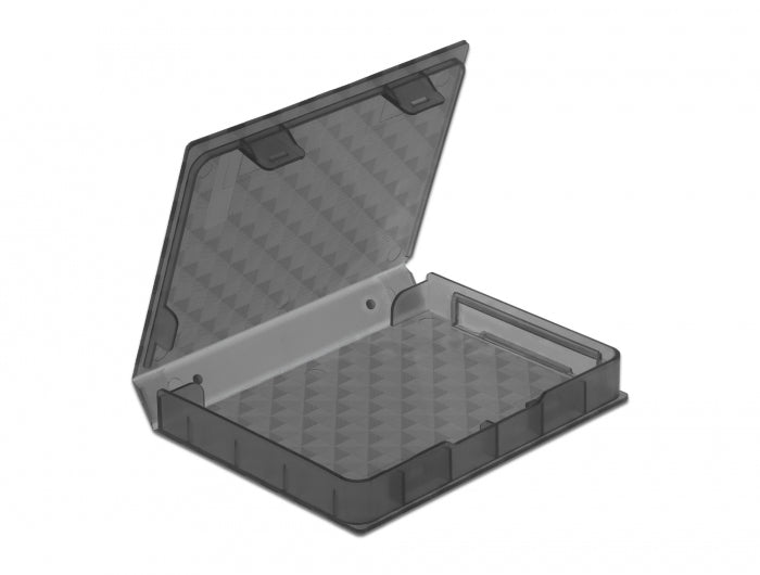 Delock Schutzbox für 2,5" HDD/SSD – Grau, Kunststoff