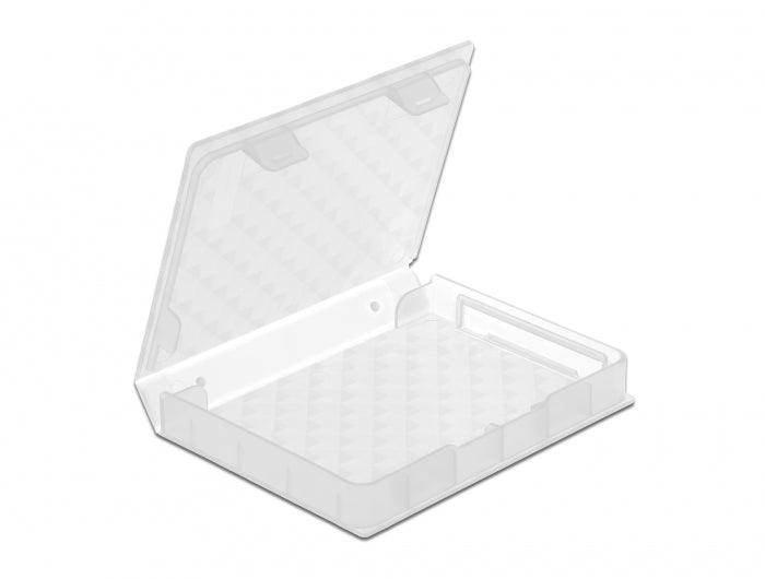 DeLOCK Schutzbox – 1× 2,5" HDD, Kunststoff, 80 × 105 × 15 mm, Transparent