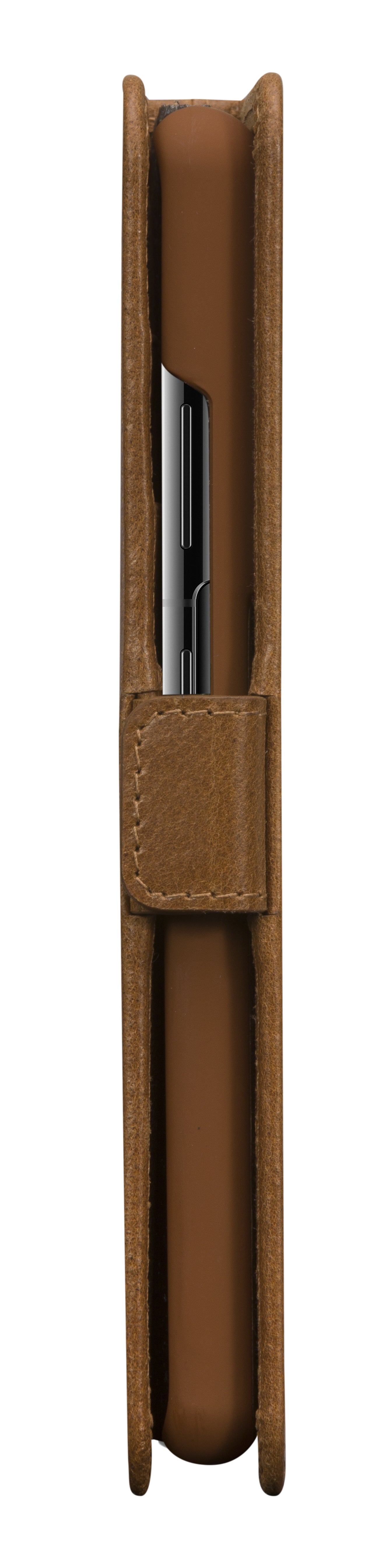 dbramante1928 Copenhagen Slim Folio – für Samsung Galaxy A52/A52S, Leder, Beige, Magnetverschluss
