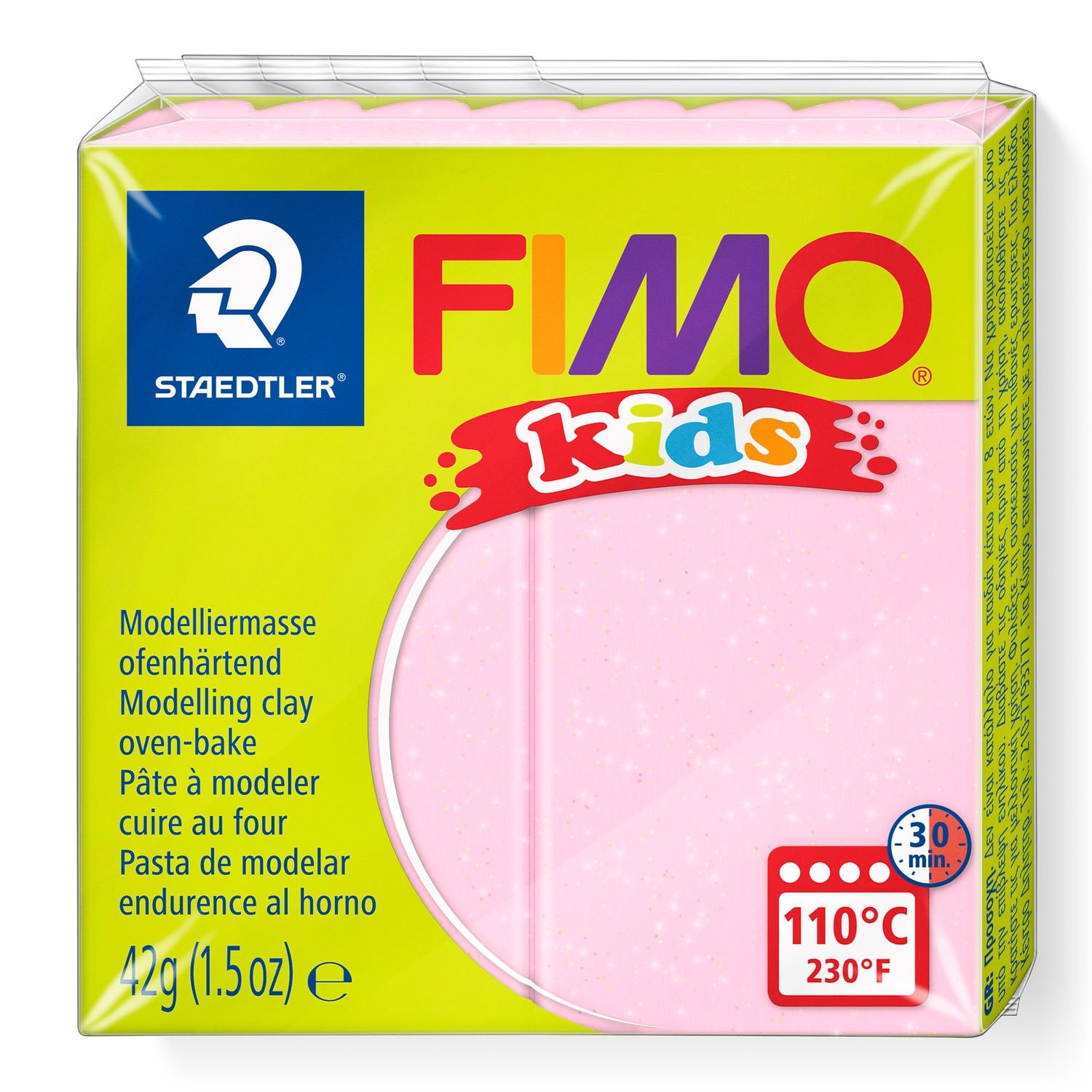 Staedtler Modelliermasse (ofenhärtend), Rosa, Perlglanz, 110 °C, 30 min, 42 g